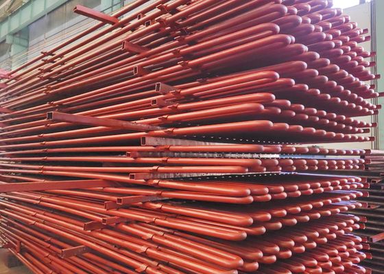 Tubes serpentines pour échangeur de chaleur et superchauffeur dans chaudière de récupération de chaleur usée avec test hydrostatique à 100%
