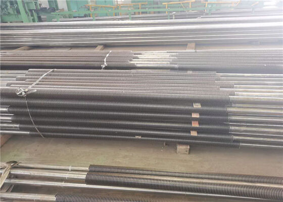 Tube à ailettes en acier au carbone et acier Corten pour chaudière avec ailettes en spirale pour applications personnalisées