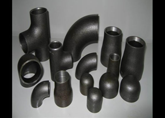 Acier inoxydable surface ASTM A234 ASTM A420 d'huile de noir de preuve de rouille de coude de 45 degrés