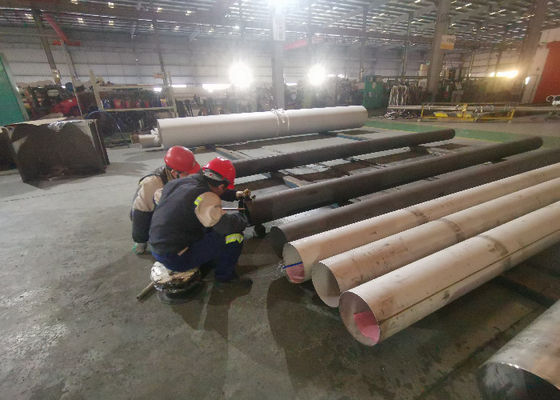 405mm ERW ont mariné les tubes soudés d'acier inoxydable pour le surchauffeur