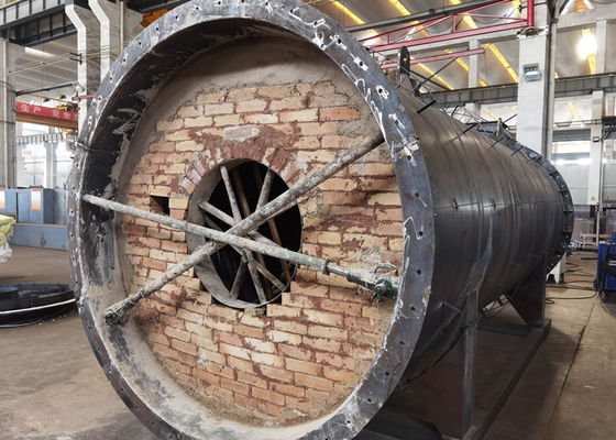 Chaudière à gaz verticale de 1.25MPA ASME Combi serrant la disposition de tube