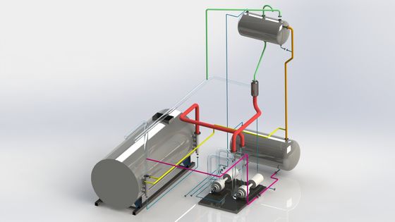 Utilisation à gaz du feu vif de chaudière d'huile de conduction de chaleur de vapeur de LPG